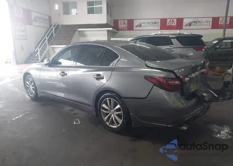 2021 Infiniti Q50 Pure z USA, uszkodzony, nr VIN JN1EV7AP7MM704120